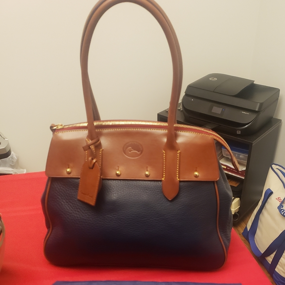 Dooney & Bourke Pebble Leather Zip Top Wilson